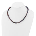 14K Gold Filled 8-9mm Black Cultured Freshwater Pearl Necklace