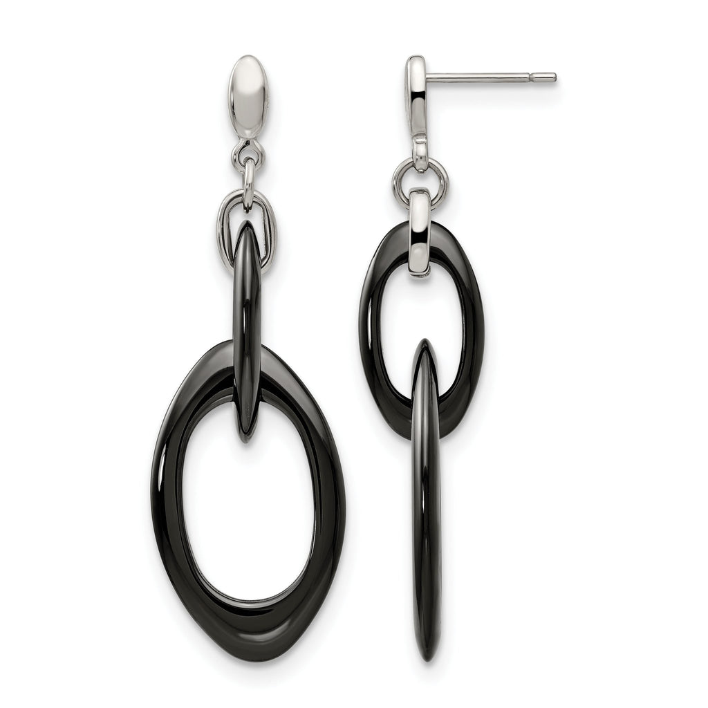 Stainless Steel Polished Drop Dangle Earrings for Women