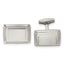 Stainless Steel Brushed & Polished Rectangle Cuff Links