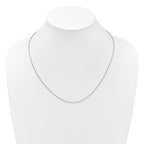 14K White Gold Adjustable 1.65mm Semi-Solid D/C Cable Chain