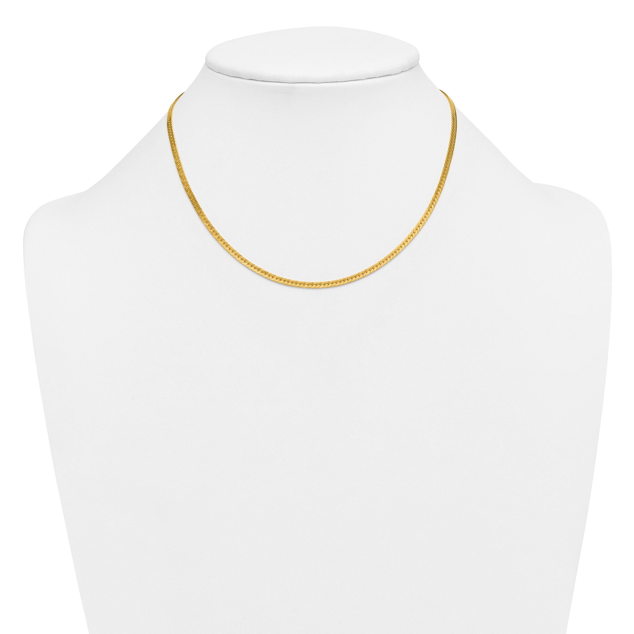 Herringbone Chain Necklace in 14/20 Gold Filled, 2.5mm