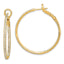 14k 1 carat Lab Grown Diamond VS/SI+ G+ Complete In and Out Hoop Earrings