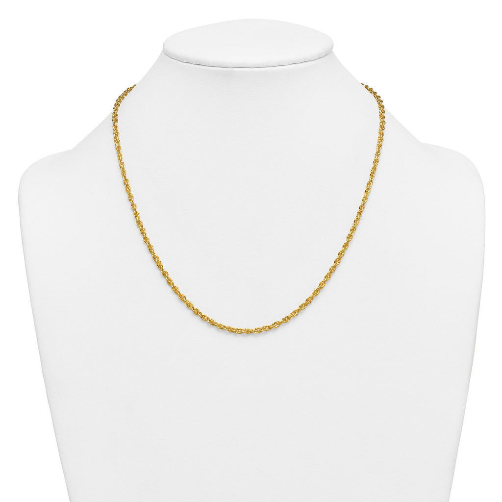 14K Gold Filled Singapore Chain Necklace in 3.2mm Width
