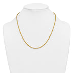 14K Gold Filled Singapore Chain Necklace in 3.2mm Width