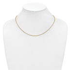 14K Gold Filled Round Venetian Box Chain Necklace in 1.2mm Width