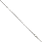 Sterling Silver 1.25mm Snake Chain With 2 Inch Extension