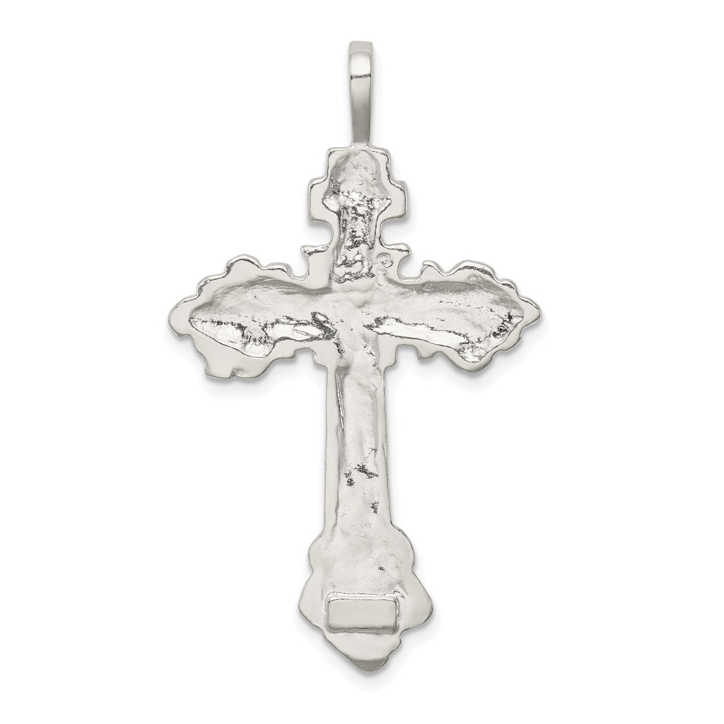 Sophia Jewelers Sterling Silver 925 Crucifix Pendant with Polished Anti-Tarnish Finish