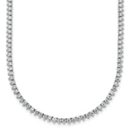 14k 3 1/4 carat Lab Grown Diamond VS+ F+ Complete 18 inch Fashion Tennis Necklace