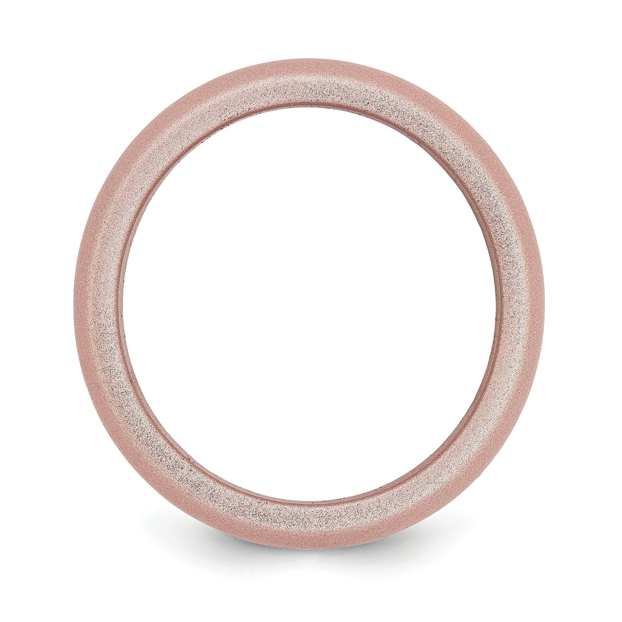 Domed Silicone Wedding Band in Pink Metallic, 8.7mm Secondary image