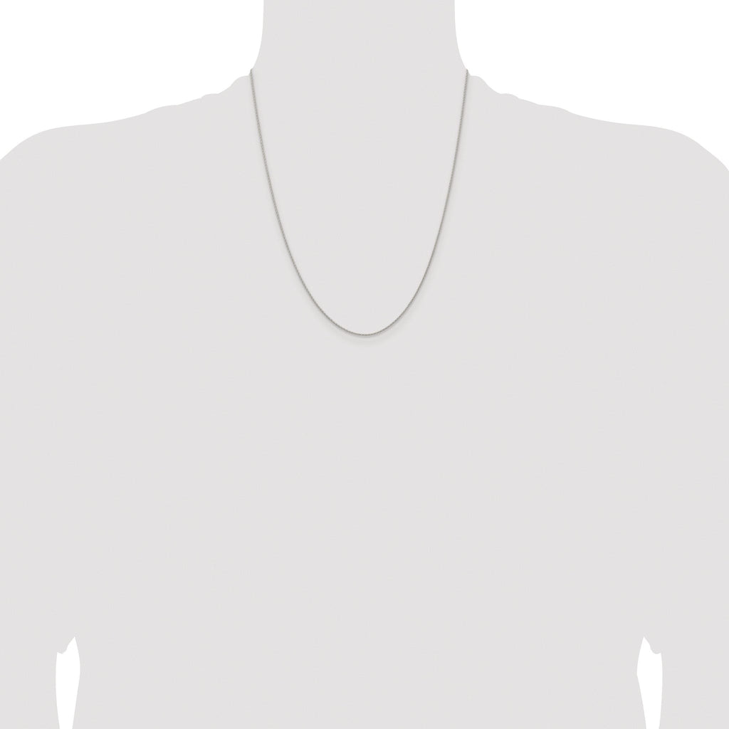 Diamond-Cut Spiga Chain Necklace in Sterling Silver