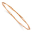14K Rose Gold Polished Twisted Slip-on Bangle