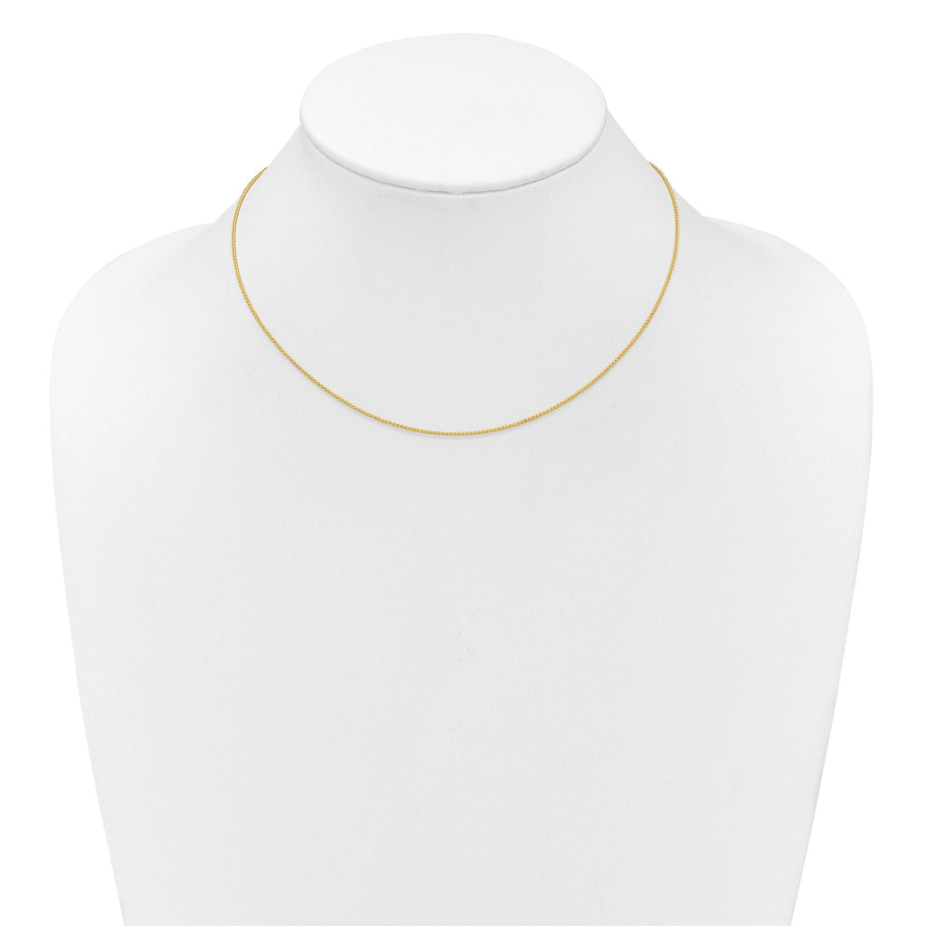 1.0mm 10K Yellow Gold Baby Spiga Chain