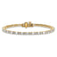 14k 4 7/8 carat Certified Lab Grown Diamond VS/SI+ G+ Complete Emerald and Round Tennis Bracelet