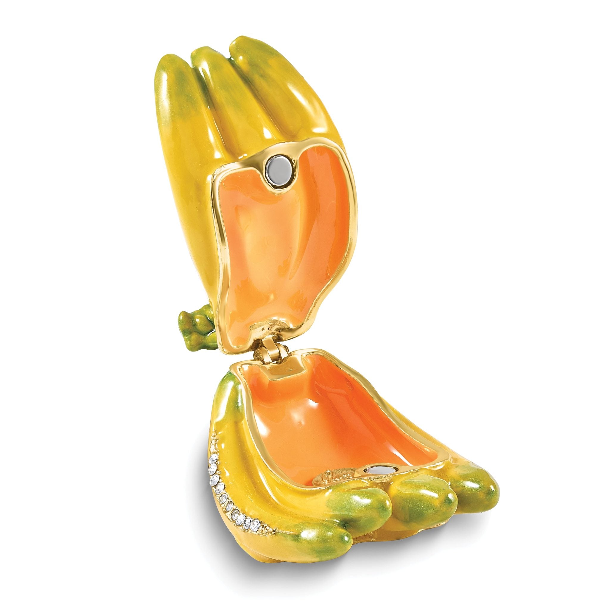 Luxury Giftware by Jere Bejeweled GO BANANAS Banana Trinket Box with Matching 18 inch Necklace Secondary image
