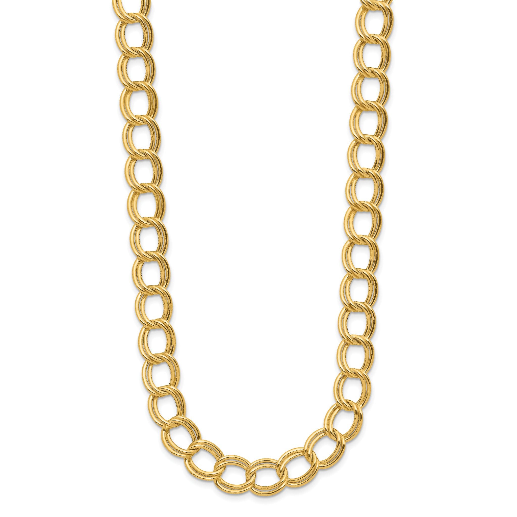 14K Polished Fancy Link Necklace Main image