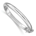 Sophia Jewelers Sterling Silver Children's Hinged Bangle with Safety Clasp