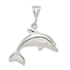 Sophia Jewelers Men's 925 Sterling Silver Polished Dolphin Pendant