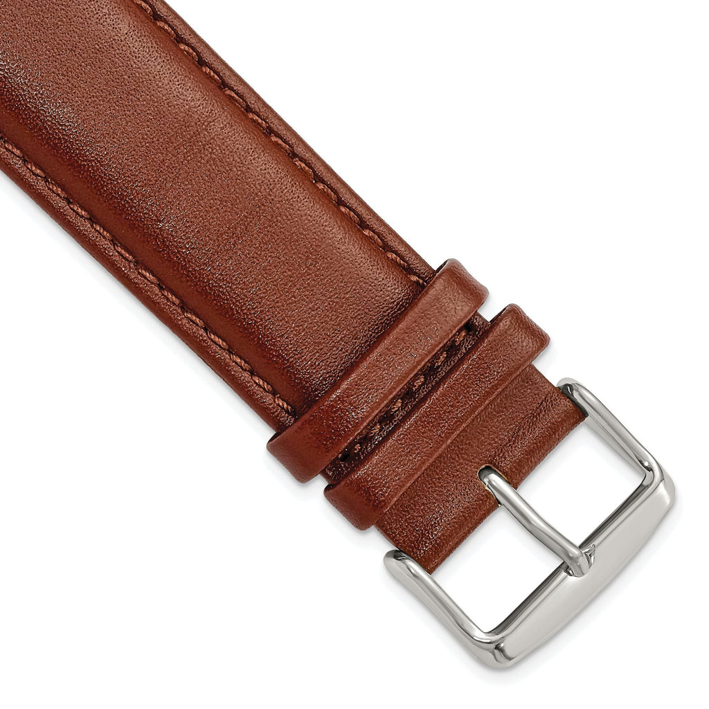 Havana Smooth Leather Watch Band in Brown, 16mm
