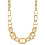 14K Polished and Diamond cut Fancy Link Necklace