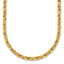 14K Polished Square Twisted Link Necklace