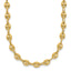 14K Polished Puffed Mariner Link Necklace