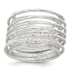 Wrapped Spring Flexible Ring in Sterling Silver