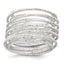 Wrapped Spring Flexible Ring in Sterling Silver