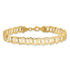 14k Polished Fancy Link Bracelet