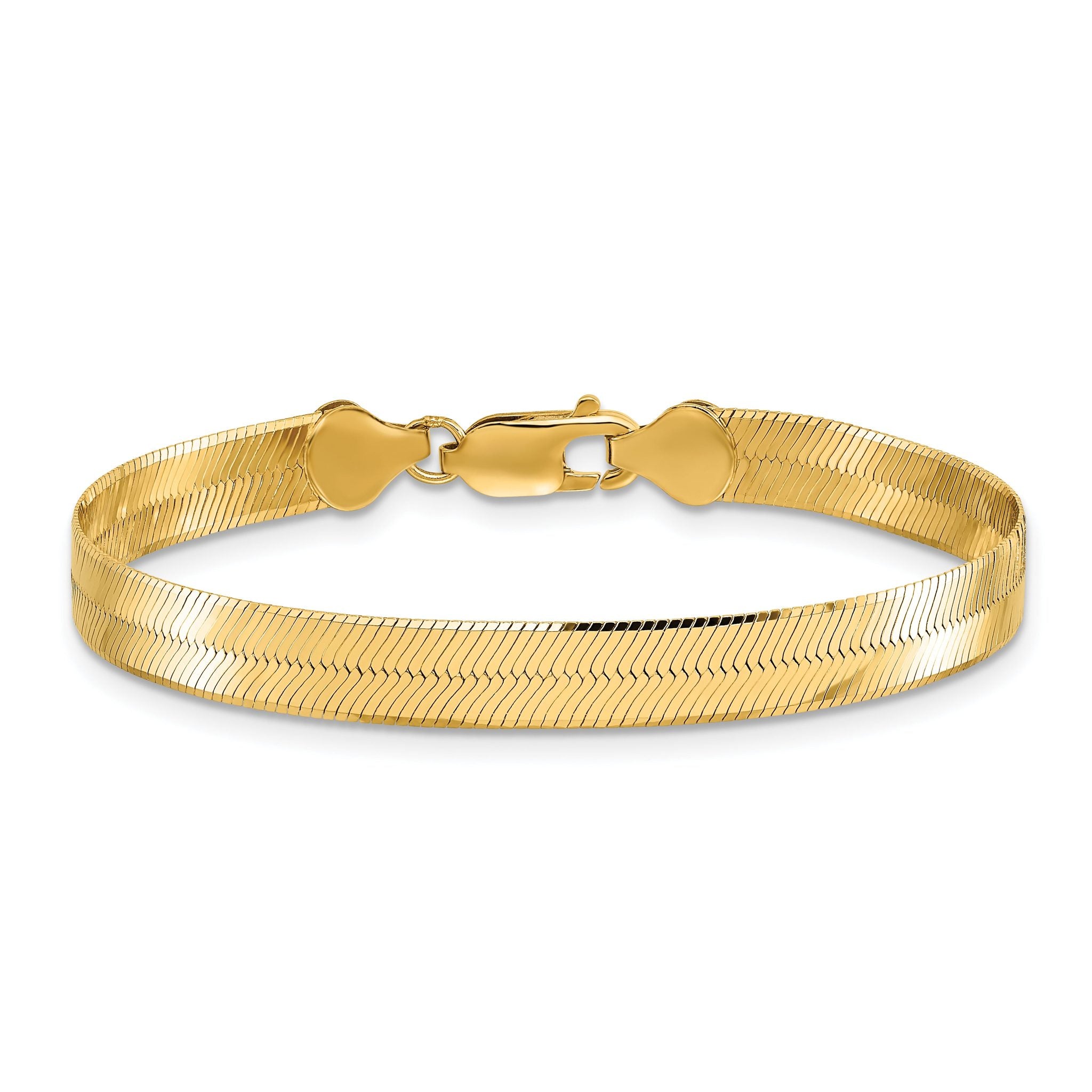 Silky Herringbone Chain in 10K Yellow Gold, 6.5mm