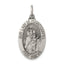 Sterling Silver 925 Antiqued Our Lady of Mount Carmel Pendant Vintage Grace