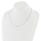 14K White Gold Adjustable .8mm Box Chain