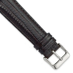 Teju Lizard Grain Leather Watch Band in Brown, 14mm