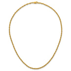 Rope Chain Necklace in 14/20 Gold Filled, 2.5mm