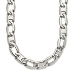 Sophia Jewelers Men's Polished Stainless Steel Necklace Gift Ready 24 Inch