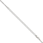 Sterling Silver 1.45mm Diamond-Cut Round Spiga Chain With 2 Inch Extension