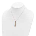 14k Tri-color Dangle Chain with 2in ext Necklace