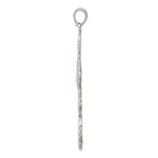 Sterling Silver 925 INRI Cross Pendant with Polished Anti-Tarnish Finish