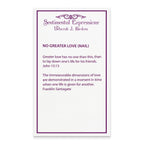 Sentimental Expressions Sterling Silver Gold-plated No Greater Love Nail 16 Inch Necklace