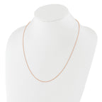 Adjustable Cable Chain in Rose Gold-Plated Sterling Silver