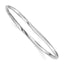Sterling Silver 925 Rhodium-Plated Women's Bangle with Polished Finish