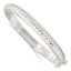 Sterling Silver Rhodium-plated Polished and Diamond-Cut 7.00mm Hinged Bangle