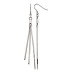 Stainless Steel Polished Drop Dangle Earrings for Women