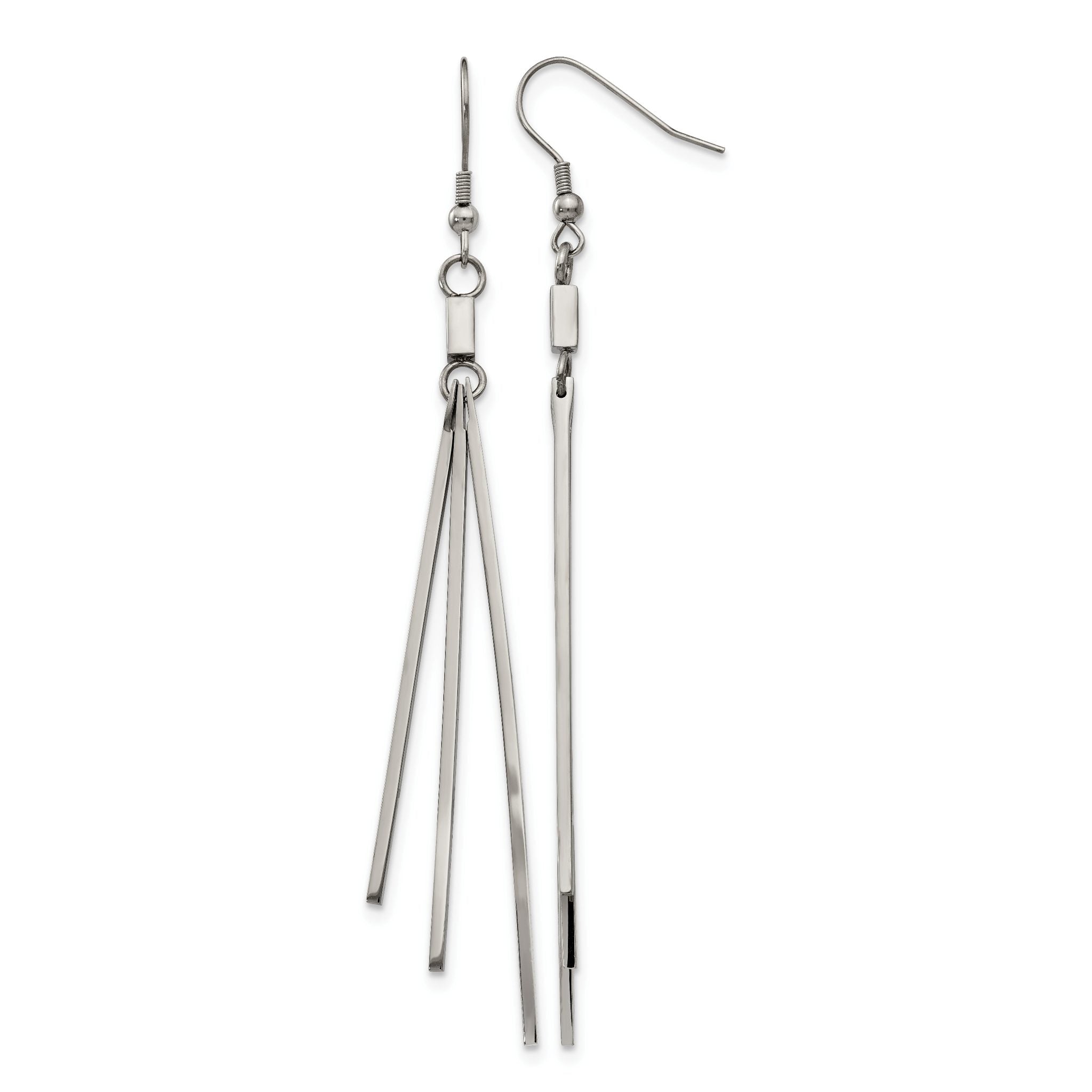 Stainless Steel Polished Drop Dangle Earrings for Women