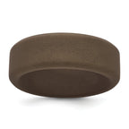Bronze Metallic Silicone Band Ring with 8mm Width Featuring Sleek, Modern Finish