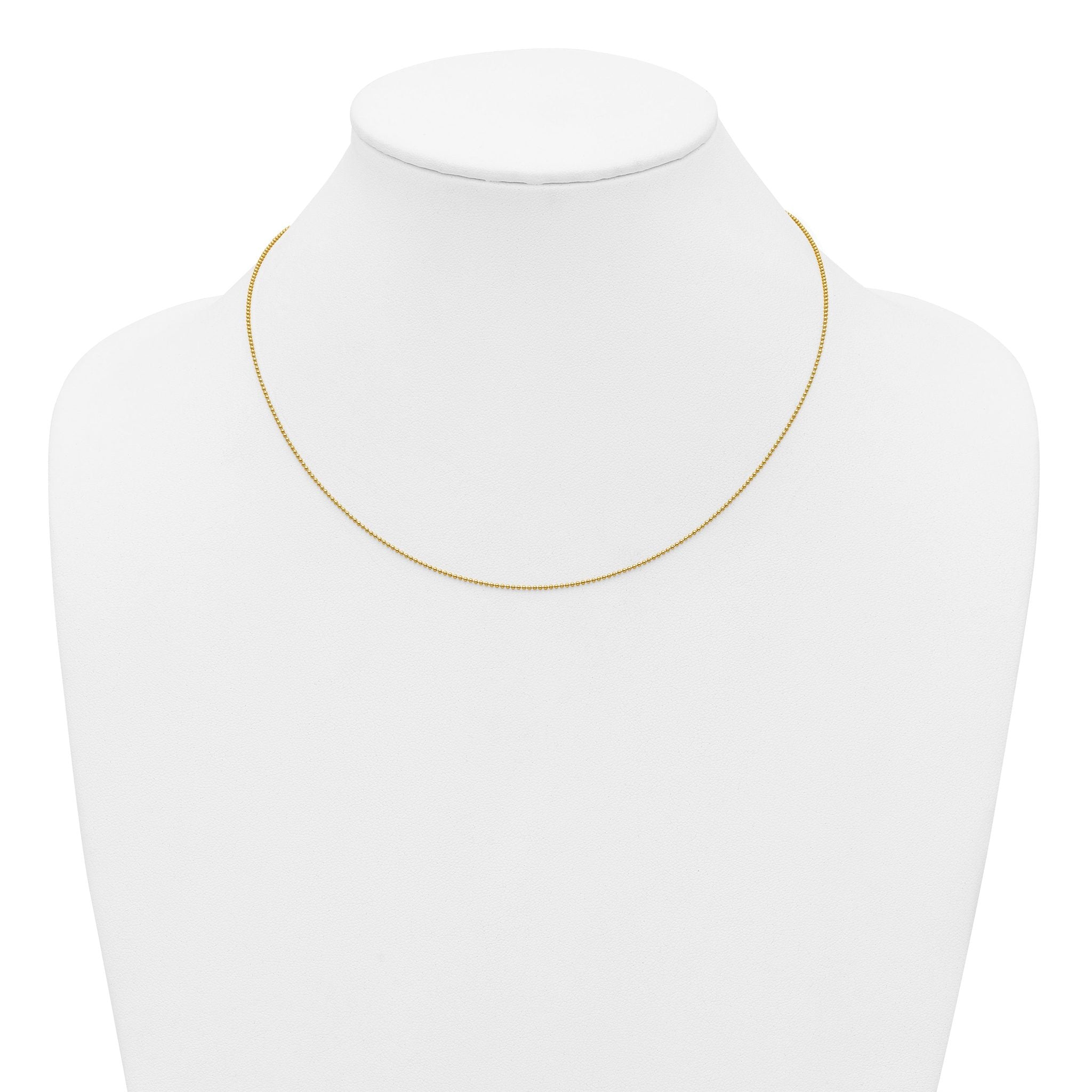 1/20 14K Gold Filled 1.0mm Adjustable Beaded Chain