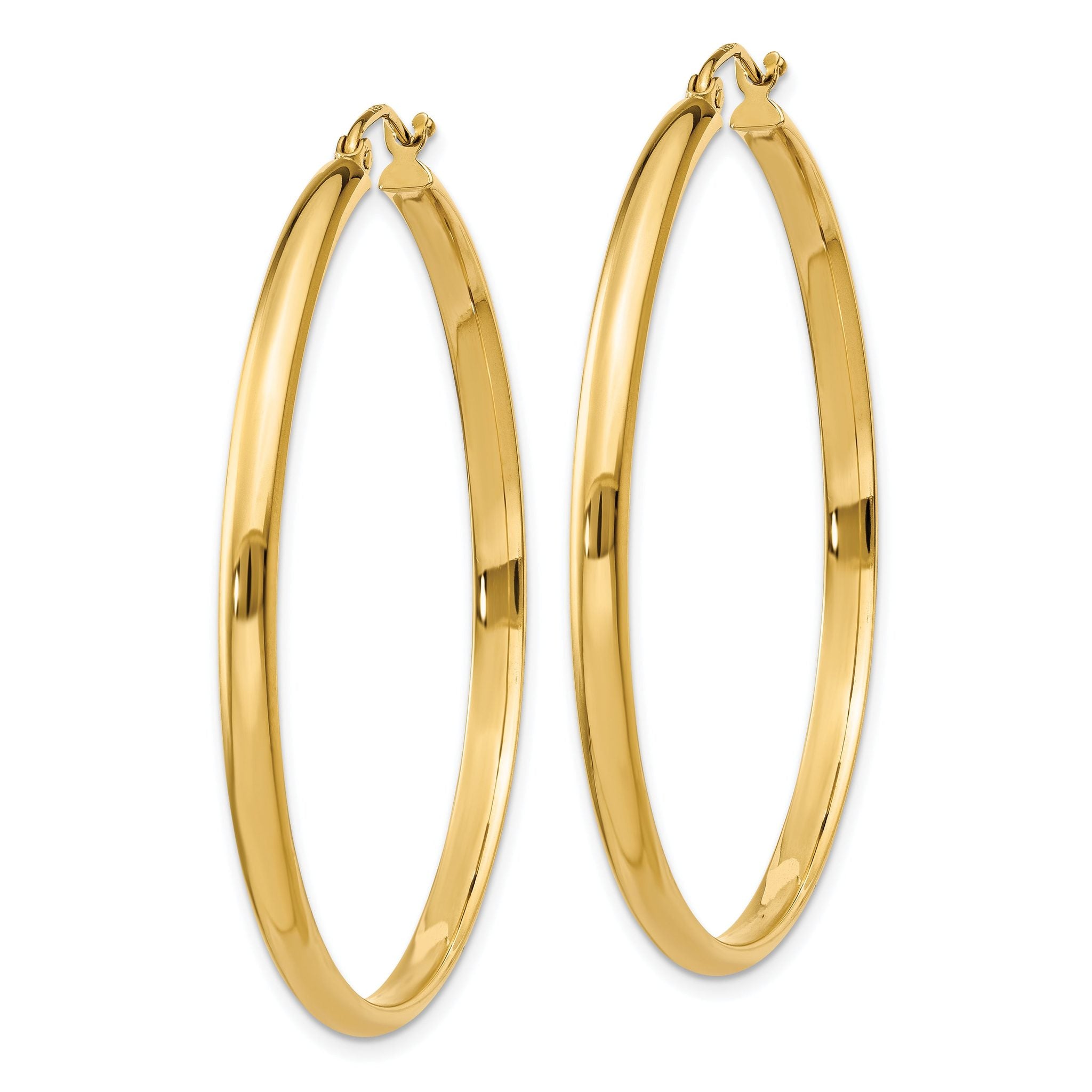 10k Polished Hoop Earring Secondary image