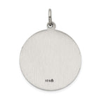 Sterling Silver 925 Antiqued Providencia Medal Pendant Vintage Charm