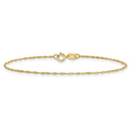 Singapore Chain Necklace in 14K Yellow Gold, 1mm