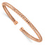 Sterling Silver Rose Gold-plated Cuff Bracelet