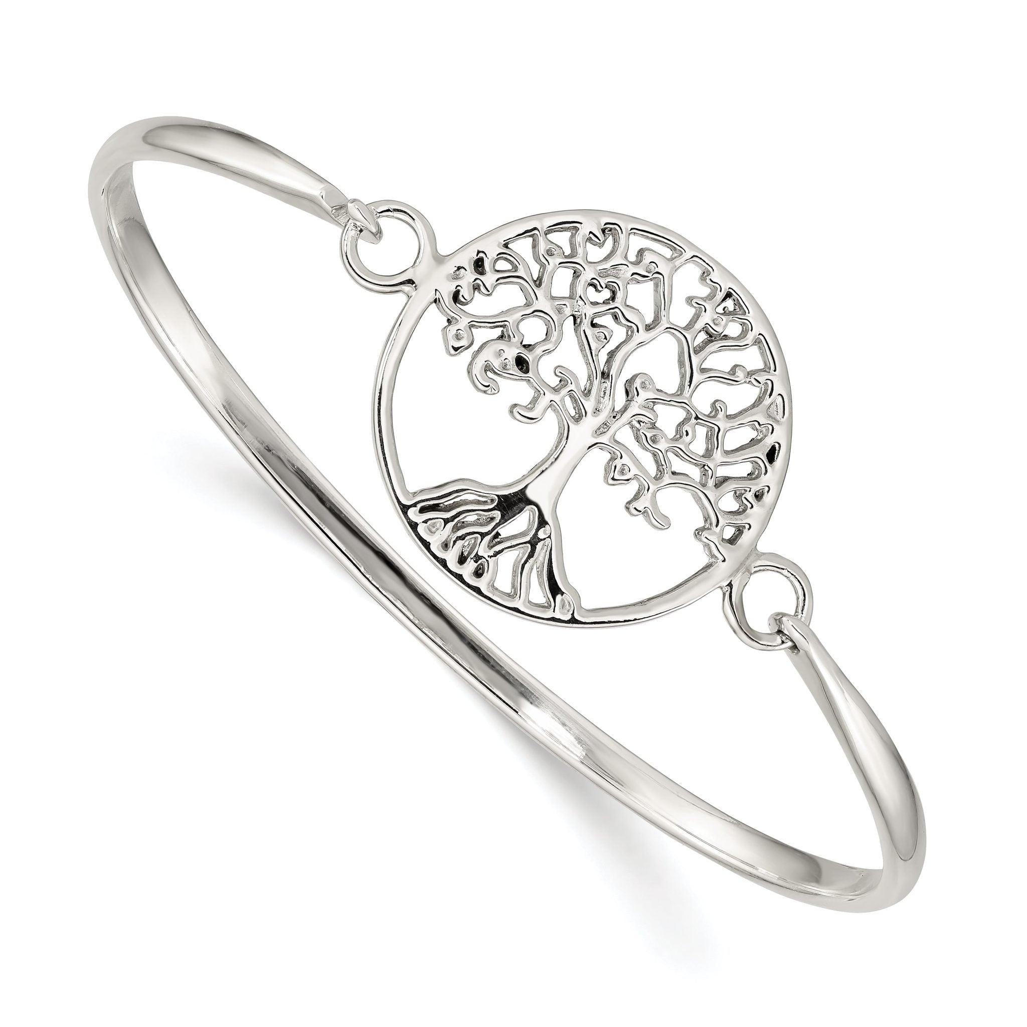 Sterling Silver Tree of Life Bangle Main image